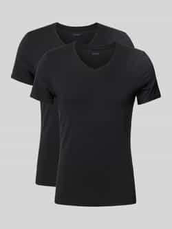 JOOP! Collection T-shirt met V-hals in set van 2