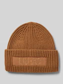 Liu Jo White Beanie met labelpatch