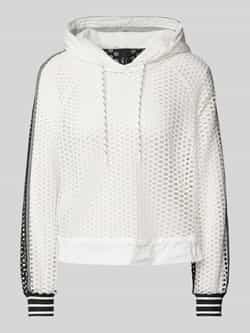 Marc Cain Moderne Mesh Hoodie White Dames
