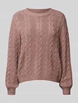 Only Gebreide pullover met ronde hals model 'RUBINA'