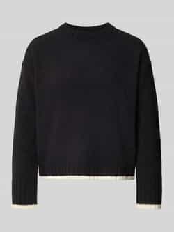 Vero Moda Regular fit gebreide pullover met contrastzoom model 'SHADOW'