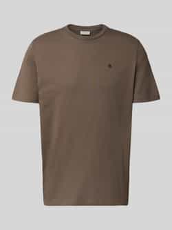 Calvin Klein Jeans T-shirt met geribde ronde hals