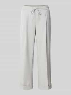Opus Stoffen broek met persplooi model 'Melosa'