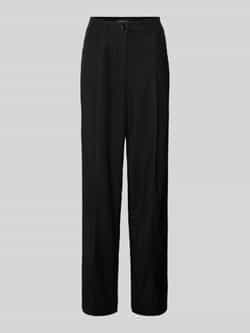 Marc Cain Wide fit stoffen broek met bandplooien