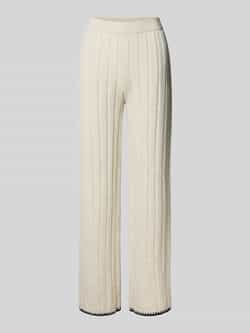 Only Comfort fit gebreide broek met wijde pijpen model 'CHICK'