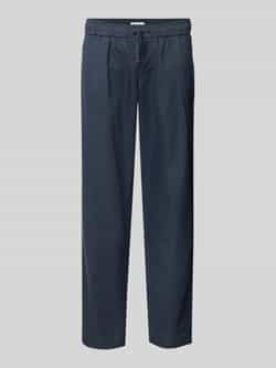 Casual friday Regular fit bandplooibroek met elastische band model 'PIERCE'