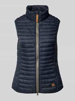 Camel active Regular fit bodywarmer met opstaande kraag en labeldetail
