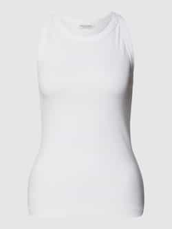 Marc O'Polo Shaped fit tanktop van geribde jersey met ronde hals
