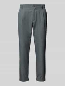 Strellson Regular fit bandplooibroek met labeldetail model 'Louis'