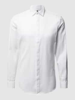 Jake*s Slim fit smokingoverhemd van twill