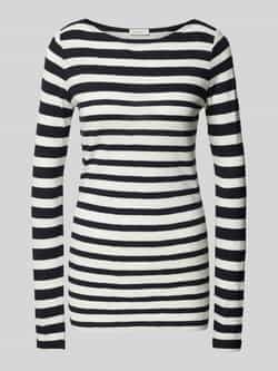 Marc O'Polo Regular fit shirt met lange mouwen van katoenjersey met streepmotief
