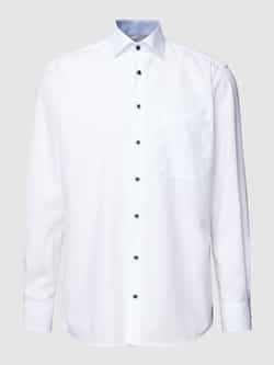 Eterna Wit Business Overhemd Comfort Fit White Heren