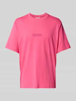 REVIEW T-shirt met labelstitching