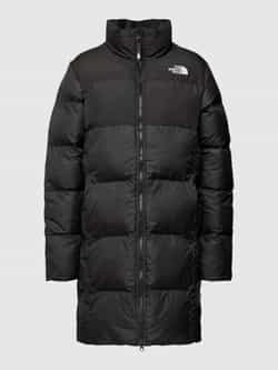 The North Face Gewatteerde lange jas met opstaande kraag model 'Saikuru'