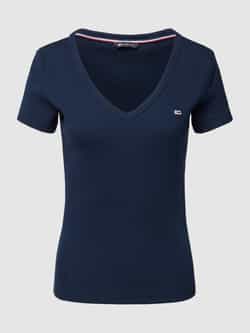 TOMMY JEANS T-shirt TJW SLIM ESSENTIAL RIB V SS