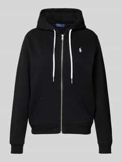 Polo Ralph Lauren Zwarte Trui met Capuchon en Rits Black Dames