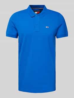 Tommy Jeans Slim fit poloshirt met logostitching