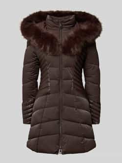 Guess Regular fit gewatteerde lange jas met tweewegsritssluiting model 'Oxana'