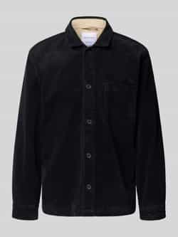 Lindbergh Modern fit overhemdjack met borstzak model 'Superflex'