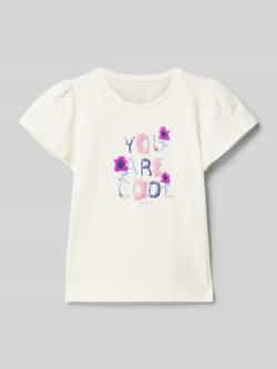 Tom Tailor Regular fit T-shirt van puur katoen met interactief design