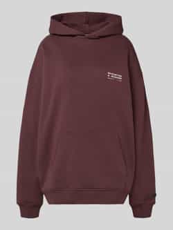 Karo Kauer Oversized hoodie met kangoeroezak model 'Plum'