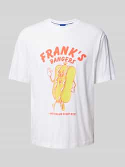 Hugo Blue T-shirt met motiefprint