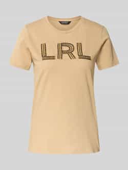 Lauren Ralph Lauren T-shirt met stitching en ronde hals model 'KATLIN'