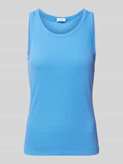 s.Oliver RED LABEL Slim fit tanktop van viscosemix met ribstructuur