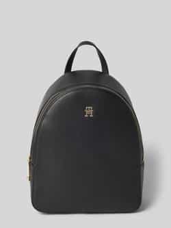 Tommy Hilfiger Zwarte Polyurethaan Rugzak Dames Tassen Collectie Black Dames