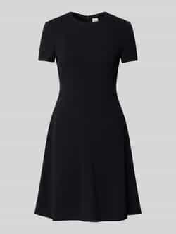 Calvin Klein Womenswear Scuba fit T-shirtjurk met naadritssluiting model 'Flare'