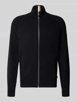 Boss Regular fit gebreid jack met scheerwol model 'H-IDINO'
