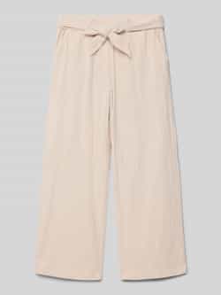 Only Regular fit wijde broek met strikceintuur model 'TIZANA'