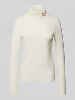 Marc Cain Rolhals Gebreide Top met Wol Detail Beige Dames