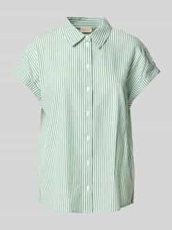 Tom Tailor Denim Blouse met korte mouwen met een streepdessin