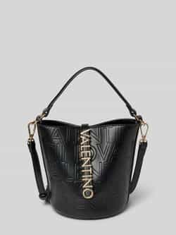 Valentino by Mario Valentino Zwarte Bucket Bag met Verstelbare Band Black Dames