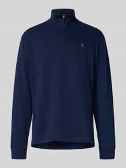 Polo Ralph Lauren Estate-Rib Quarter-Zip Pullover Sweater Blue Heren