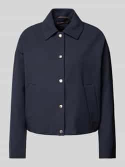 Windsor Casual Boxy Blouson met Reverskraag Blue Dames