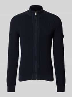 JOOP! JEANS Gebreid jack met labelpatch model 'Hajor'