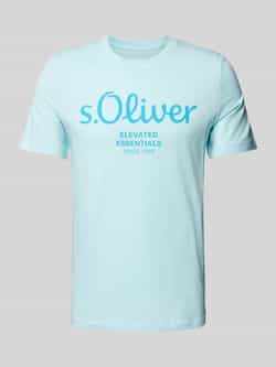 s.Oliver RED LABEL Regular fit T-shirt van puur katoen met grote labelprint