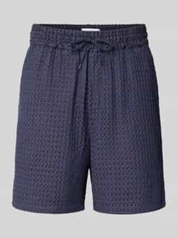 Les Deux Regular fit korte broek met structuurmotief model 'Harry'