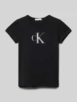 Calvin Klein Jeans Slim fit T-shirt met logoprint