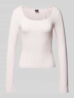 Gina Tricot Shirt met lange mouwen en ronde hals model 'Soft touch'