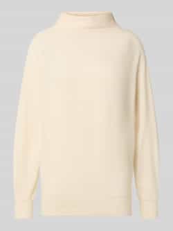 Zero Gebreide pullover van viscosemix met opstaande kraag