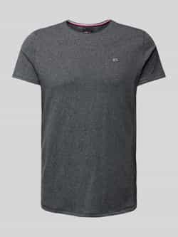 TOMMY JEANS T-shirt TJM SLIM JASPE C NECK Classics slim fit met merklabel