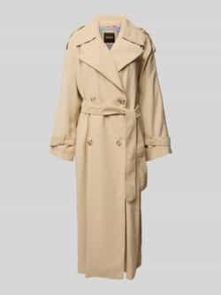 Boss Orange Trenchcoat met strikceintuur model 'Coluent'