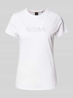 Hugo Boss Dames Logo Print T-Shirt White Dames