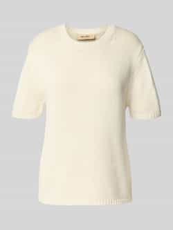 MOS MOSH Gebreid shirt met ronde hals model 'Arin'