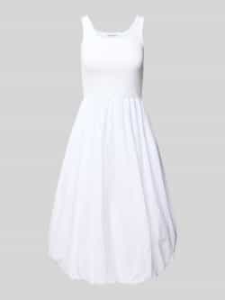 Rich & Royal Knielange ballonjurk met ronde hals