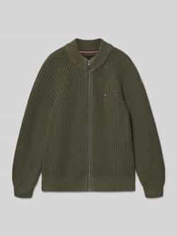 Tommy Hilfiger Teens Regular fit gebreid jack van katoenmix