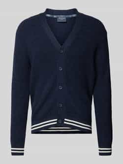 OLYMP Level Five Gebreid jack met V-hals